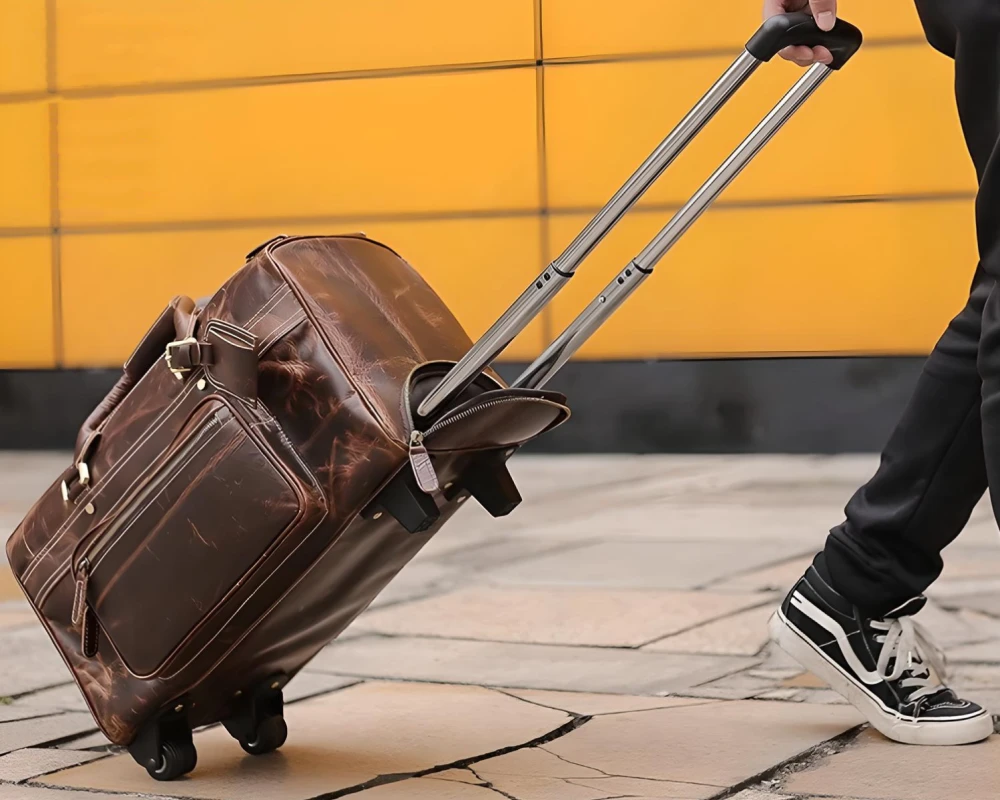 Premium Leather Luggage Bag